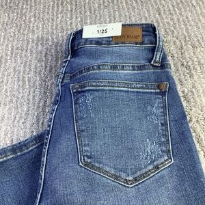Judy‎ Blue Womens Lemon Patch Jeans Size 1/25 Distressed High Waist Skinny NWT